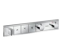 Hansgrohe RainSelect Ensemble de finition pour mitigeur thermostatique encastré douche pour 3 fonctions avec support de douchette 52.7x90cm chrome 15356000