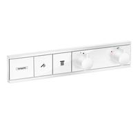 Hansgrohe Rainselect Ensemble de finition thermostat 2 fonctions mat blanc incluant corps encastré SW297653/SW157096