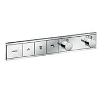 Hansgrohe Kit de montage RainSelect 15381000 – Thermostat encastré, 3 sorties, chromé