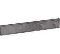 Hansgrohe Kit encastré RainSelect UP-THM 15382340 Thermostat 4 sorties Chrome noir brossé