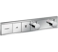 Hansgrohe Mitigeur thermostatique encastré RainSelect 15380000 – 2 sorties chromé
