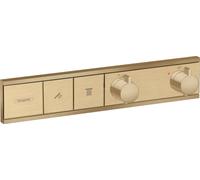 hansgrohe RainSelect thermostat 15380140 bronze brossé, 2x consommateur, dissimulé