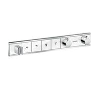 RainSelect Hansgrohe RainSelect 15357400 chromé blanc, pour 4 consommateurs