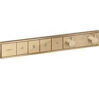 hansgrohe RainSelect Mitigeur de Douche thermostatique encastré, 4 Sorties | le robinet assure une température constante, protection contre brûlures, débit d'eau réglable, Bronze brossé, 15382140