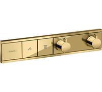 hansgrohe RainSelect Module thermostatique RainSelect encastré avec 2 fonctions, aspect doré poli, 15380990