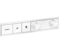 hansgrohe RainSelect Module thermostatique RainSelect encastré avec 2 fonctions, blanc mat, 15380700