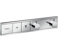 hansgrohe RainSelect Module thermostatique RainSelect encastré avec 2 fonctions, chromé, 15380000