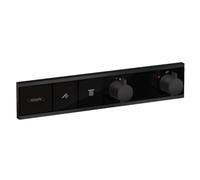 hansgrohe RainSelect Module thermostatique RainSelect encastré avec 2 fonctions, noir mat, 15380670