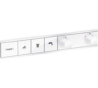 hansgrohe RainSelect Module thermostatique RainSelect encastré avec 3 fonctions, blanc mat, 15381700