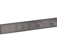 hansgrohe RainSelect 15382340 noir brossé, thermostat, 4x consommateur, dissimulé