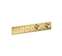 Hansgrohe Mitigeur thermostatique encastré RainSelect 15381990, 3 fonctions, or poli