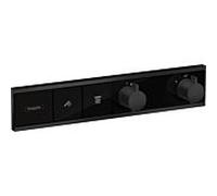 hansgrohe RainSelect thermostat 15380670 noir mat, 2x consommateurs, caché