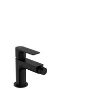hansgrohe Rebris E Mitigeur monocommandé pour bidet avec garniture découlement, saillie 120 mm, 72211670, Couleur: Noir Mat