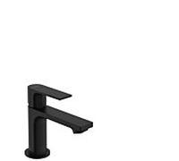 hansgrohe Rebris E Robinet sur pied 80 avec manette pour eau froide ou prémélangée sans vidage, saillie 121 mm, 72506670, Couleur: noir mat