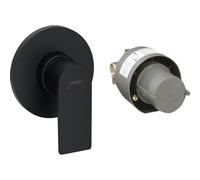 Hansgrohe Rebris Mitigeur de douche encastré monotrou noir mat 72658670