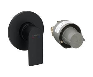 Hansgrohe Rebris Mitigeur de douche encastré monotrou noir mat 72658670