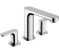 hansgrohe Rebris S Mélangeur de lavabo 3 trous 110, avec vidage, chromé, saillie 134 mm, 72530000