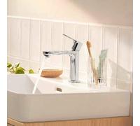 Hansgrohe Rebris S Mitigeur de lavabo monocommande 110 CoolStart avec garniture de vidage en plastique, 72588000