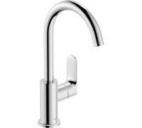 hansgrohe Rebris S 210 mitigeur lavabo 72536000 EcoSmart, avec tirette garniture de vidange et bec pivotant, chromé