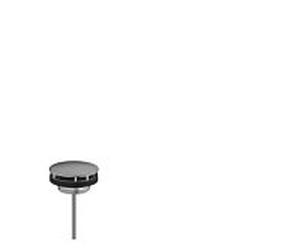 hansgrohe robinet de lavabo 50001340 ne peut pas être fermé, pour lavabos, chrome noir brossé