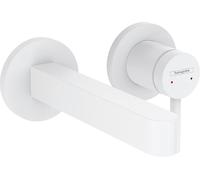 Hansgrohe Mitigeur lavabo mural Finoris 76051700 monocommande bec 16,5 cm saillie 168 mm blanc mat