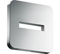 hansgrohe rosace 35214330 130x130mm, softsquare, montage mural, chrome noir poli