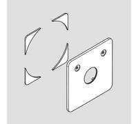 hansgrohe Rosace pour mitigeur monocommande DuoTurn Q, 2 sorties, 94916000,
