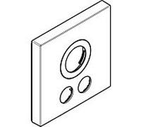 hansgrohe rosette 155 x 155 mm TH UP 92393000 ShowerSelect 2 brûlée Chr