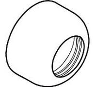 hansgrohe rosette à vis 96428000 chromé, fendue pour Ecostat