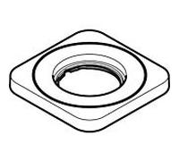 hansgrohe rosette Axor Citterio M 3 trous 98930000 mitigeur lavabo chromé