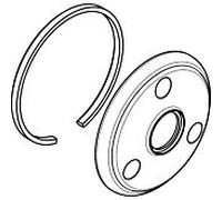 hansgrohe rosette Axor Montreux trio / Quattro 98669830 nickel poli