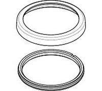 hansgrohe Rosette Axor support de douche 3/4 trous 95753000 Robinet de baignoire chromé