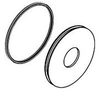 hansgrohe rosette bec Axor Uno 2 trous 96913000 mitigeur de lavabo UP F-Set chrome