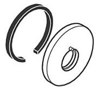 hansgrohe rosette hansgrohe pour bec chromé 96293000