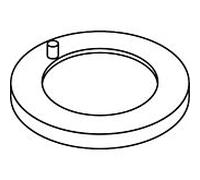 hansgrohe rosette pour bec chromé 95023000