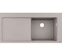 Hansgrohe S 51 évier en granit 74.5x41.5 cm gris/graphite/onyx 43314380