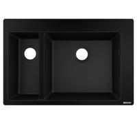 Hansgrohe S 51 évier en granit 77x51 cm noir 43315170