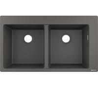 Hansgrohe S 51 évier en granit 88x41.5 cm gris/graphite/onyx 43316290