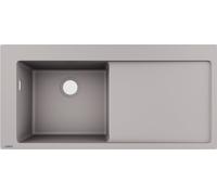 Evier Encastrable Hansgrohe S51 SilicaTec Gris Béton 1050 mm