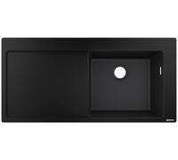 hansgrohe S51 - Évier avec égouttoir 1045x510 noir graphite