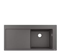 hansgrohe S51 S514-F450 Evier encastré 450 avec égouttoir, gris pierre, 43314290