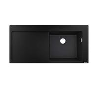 hansgrohe S51 S514-F450 Evier encastré 450 avec égouttoir, noir graphite, 43314170