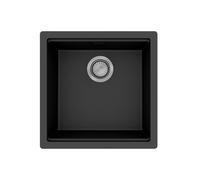 hansgrohe S53 Evier sous plan SilicaTec, 400x400mm, 43457170, Couleur: Noir graphite