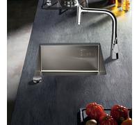 Hansgrohe S719-U450 vier 43426800 en acier inoxydable, une piscine principale