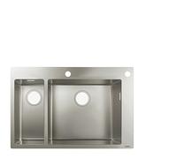 Hansgrohe Évier encastrable S712-F655 43310800 acier inoxydable 180×450 mm