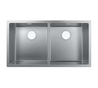hansgrohe S71 S719-U765 Evier encastré sous plan 370/370, acier inoxydable, 43430800