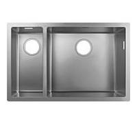 Hansgrohe Évier S719-U655 43429800 Acier inoxydable 180×450mm, 1 bassin principal et supplémentaire