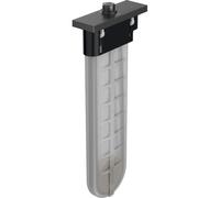 Hansgrohe sBox élément de finition rectangulaire incl. boîte à tuyau. tuyau de douche et rosace angulaire avec 1 fonction pour bord de baignoire ou carrelage chrome noir brossé 28010340