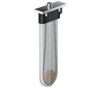 hansgrohe jeu de bord de baignoire 28010000 chromé , carré, pour bord de baignoire et de carrelage