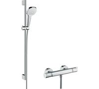 Hansgrohe Select ensemble de douche mural avec thermostat chrome-blanc 27082400